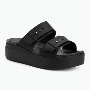 Női flip-flopok Crocs Brooklyn Low Wedge fekete (Brooklyn Low Wedge 207431-001) kép