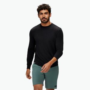 Férfi futó hosszú ujjú HOKA Essential LS Tee fekete (Essential LS Tee 1141759-BLK) kép