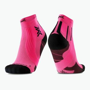 Férfi zokni X-Socks Run Perform Ankle fluo rózsaszín/x fekete (Run Perform Ankle XS-R7PMS24M-P140) kép