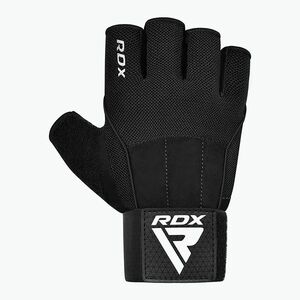 RDX edzőtermi kesztyű W3B fekete (Workout Gym Gloves W3 WGS-W3B) kép