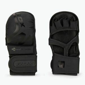 RDX T15 Noir Hybrid matt fekete grappling kesztyű (T15 Noir Hybrid GSR-T15MB) kép