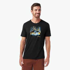 Smartwool Vital Peaks Active Graphic grafikus póló fekete (Vital Peaks Active Graphic Tee SW002753001) kép