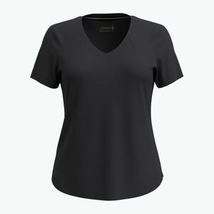 Női Smartwool Active Ultralite V-nyakú túraing póló fekete (Active Ultralite V-Neck SW016539001) kép
