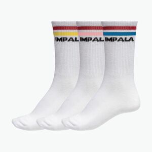 Női zokni IMPALA Stripe 3 pár fehér (Stripe 3pk IM787000) kép