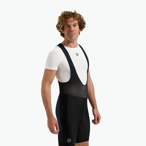 Rogelli Core Bib rövid férfi kerékpáros rövidnadrág fekete/kék (Core Bib Short RC1200000) kép