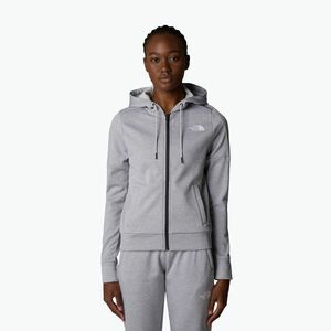 Női The North Face Reaxion Fleece Full Zip Hoodie tnf világosszürke szürke szőrzet (Reaxion Fleece Full Zip Hoodie NF0A8CNRDYX1) kép