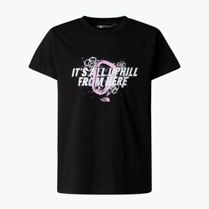 Gyermek póló The North Face Graphic Relaxed Tee tnf fekete (Graphic Relaxed Tee NF0A8AXFJK31) kép