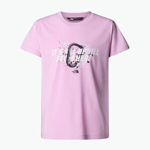 Gyerek póló The North Face Graphic Relaxed Tee cyber rózsaszín (Graphic Relaxed Tee NF0A8AXF6FI1) kép