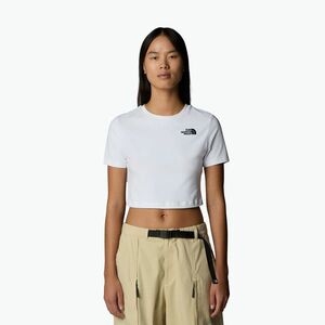 Női póló The North Face Essential Cropped Slim Tee tnf fehér (Essential Cropped Slim Tee NF0A55AOFN41) kép