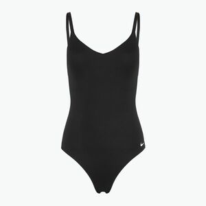 Női egyrészes fürdőruha Nike Essential V-Neck fekete (Essential V-Neck NESSF232-001) kép