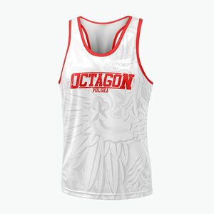 Octagon férfi tank top Piros és fehér (Biało-Czerwony Tank 10053-TT) kép