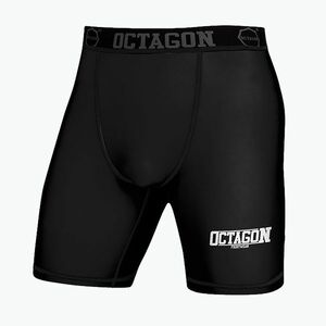 Octagon Fight Wear férfi kompressziós rövidnadrág fekete/fehér (Fight Wear 10192-SK) kép