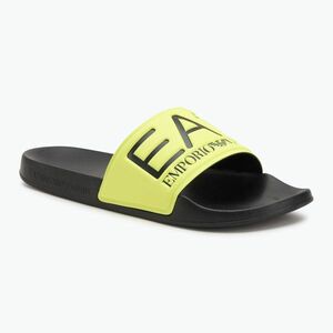 EA7 Emporio Armani vízi sportok láthatósági sárga flueo / fekete flip-flopok (Water Sports Visibility 7X000108-AF15118-M2007) kép