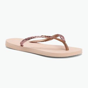 Női Havaianas Slim Glitter II flip flop balett rózsaszín / aranypirosítás (Slim Glitter II H4146975-3606) kép