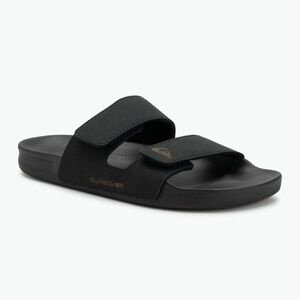Quiksilver Férfi Rivi Leather Double Adjust flip-flop fekete 1 (Rivi Leather Double Adjust AQYL101256-KVJ1) kép