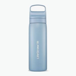 LifeStraw Go 2.0 Acél utazó palack szűrővel 500 ml izlandi kék (Go 2.0 Steel LGV418IBWW) kép