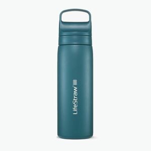 LifeStraw Go 2.0 Acél utazópalack szűrővel 500 ml lagúna teal színű (Go 2.0 Steel LGV418TLWW) kép