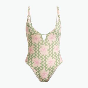 Női egyrészes fürdőruha ROXY Hibiscus Daze bazsalikomos party hullámok yw (Hibiscus Daze ERJX103713-GHZ5) kép