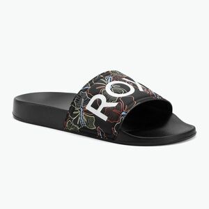 Női ROXY Slippy II flip-flopok fekete multi camo (Slippy II ARJL100679-MUB) kép