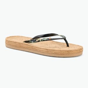 Női ROXY South Beach III fekete nyomtatott flip flopok (South Beach III ARJL101004) kép