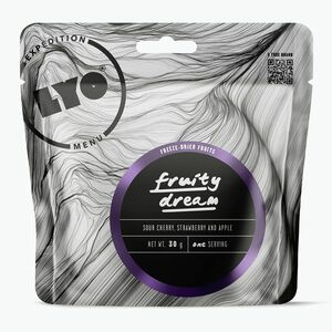 Fagyasztva szárított élelmiszer LYOFOOD Gyümölcsmix eper, alma és cseresznye 30 g (Mieszanka Owoców truskawka, jabłko i wiśnia KE-O09X-AC030) kép