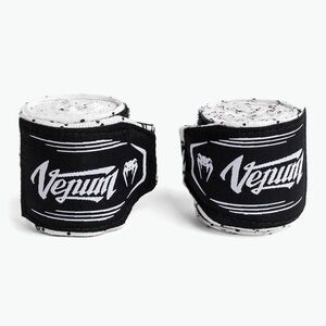 Venum Boxing Bandázs Kézi kötés 250 cm fehér/fekete (Hand Wraps VENUM-05401-210) kép