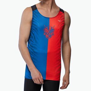 Férfi futó felső Mizuno DryAeroFlow Graphic Tank Mizuno DryAeroFlow Graphic Tank (DryAeroFlow Graphic Tank J2GAC00399) kép