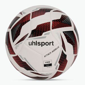Uhlsport Attack Addglue labdarúgó fehér/fekete/fluo piros méret 5 (Attack Addglue 100176502) kép