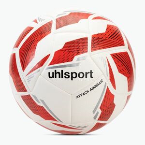 Uhlsport Attack Addglue labdarúgó fehér/piros/ezüst méret 4 (Attack Addglue 100176503) kép