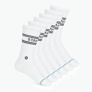 Stance Basic Crew 6 pár fehér zokni (Basic Crew A556B23BAS-WHT) kép