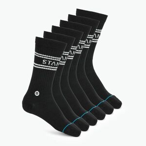 Stance Basic Crew zokni 6 pár fekete (Basic Crew A556B23BAS-BLK) kép