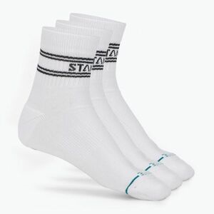 Stance Basic Quarter 3 pár fehér zokni (Basic Quarter A356A24BAS-WHT) kép