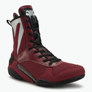 Venum Elite Boxing cipő wine lees/ezüst logó (Elite Boxing VENUM-03681-050) kép