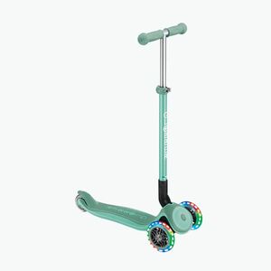 Globber Primo Összecsukható Plus Lights menta gyermek háromkerekű robogó (Primo Foldable Plus Lights 439-206) kép