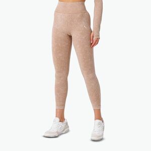 Női edző leggings Carpatree Yasmine Seamless bézs kő mosás (Yasmine Seamless CP-LG-YSS-BSW) kép