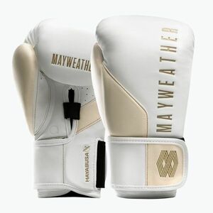 Hayabusa Mayweather Champ fehér/arany bokszkesztyű (Mayweather Champ MWCHPBG-WHGD-12) kép