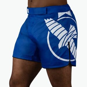 Férfi Hayabusa Icon Mid-Thigh MMA edzőnadrág kék/fehér (Icon Mid-Thigh MMA ICMTFS-BL) kép