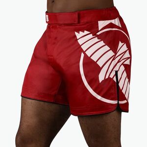 Férfi Hayabusa Icon Mid-Thigh MMA edzőnadrág piros/fehér (Icon Mid-Thigh MMA ICMTFS-R) kép