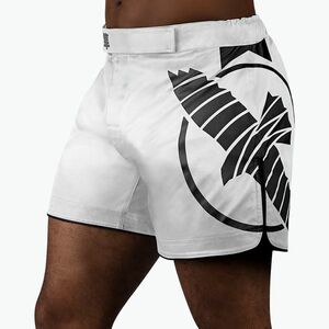 Férfi Hayabusa Icon Mid-Thigh MMA edzőnadrág fehér/fekete (Icon Mid-Thigh MMA ICMTFS-WH) kép