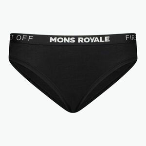 Női termikus alsónadrág Mons Royale Folo Merino Merino alsónadrág fekete (Folo Merino Briefs 100786-1169-001) kép