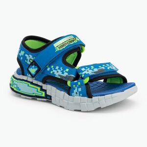 SKECHERS Mega Splash gyermek szandál fekete/kék/lila/lime (Mega Splash 402161L BBLM) kép