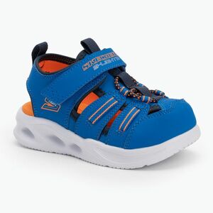 SKECHERS S-Lights Sola Glow kék/lime gyermek szandálok (S-Lights Sola Glow 407033N BLNV) kép
