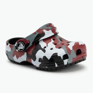 Crocs Classic Camo Clog Gyerek flip-flop fekete/piros (Classic Camo Clog Toddler 207593-063) kép