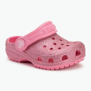 Crocs Classic Glitter Clog Gyermek flip-flop rózsaszín lrmonade (Classic Glitter Clog Toddler 206992-669) kép
