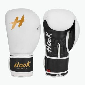 HOOK FIGHTING Harcra kész bőr bokszkesztyű fehér (Ready to Fight TX0-B4M0027) kép