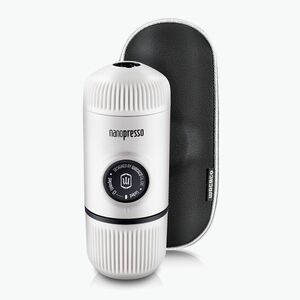 Wacaco Nanopresso hordozható kávéfőző 80 ml + hűsítő fehér tok (Nanopresso W-230955) kép