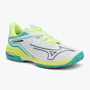 Női teniszcipő Mizuno Wave Exceed Tour 6 CC W fehér/fekete/izuno neo lime (Wave Exceed Tour 6 CC W 61GC247545) kép