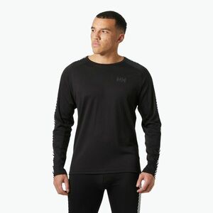 Férfi Helly Hansen Lifa Active Stripe Crew thermo hosszú ujjú fekete (Lifa Active Stripe Crew 49412_990) kép