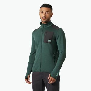 Férfi Helly Hansen Lifa Merino Midlayer trekking pulóver dzsungel zöld (Lifa Merino Midlayer 49450_390) kép