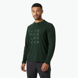 Férfi Helly Hansen Skog Graphic sötét dzsungel hosszú ujjú ruha (Skog Graphic 63407_418) kép